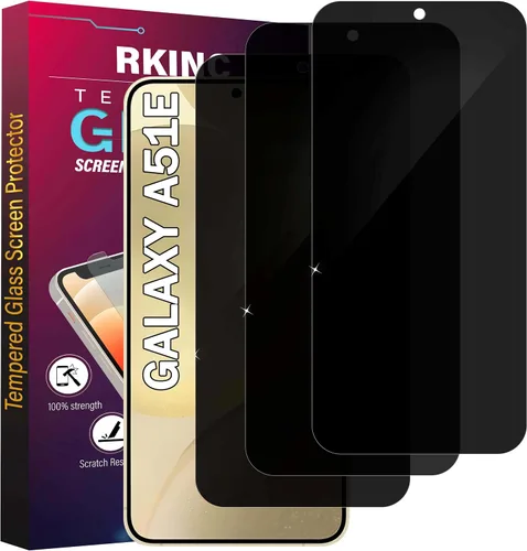 Miniatura 26 de RKINC Protector de pantalla [paquete de 4] para Samsung Galaxy A12 / Galaxy A02S / A12 Nacho, protector de pantalla de vidrio templado, 0.013 in