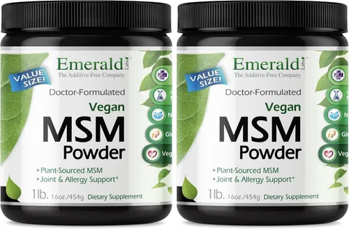 Miniatura 8 de Emerald Labs MSM Powder - Suplemento de metilsulfonilmetano de origen vegetal para desintoxicación del hígado, salud de las articulaciones, salud