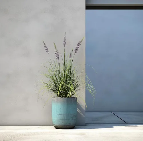 Miniatura 3 de AfanD Planta artificial de lavanda de 35 pulgadas (paquete de 2) – Plantas y flores decorativas altas para interiores del hogar en maceta, planta