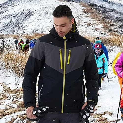 Miniatura 2 de CNTRITON Chaqueta de snowboard para hombre, abrigo de esquí de nieve, invierno, cálido, impermeable, aislado, parka de snowboard