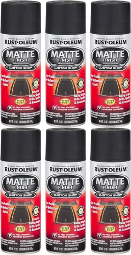 Miniatura 3 de Rust-Oleum 263422 Pintura en aerosol con acabado mate automotriz, 12 onzas, negro mate