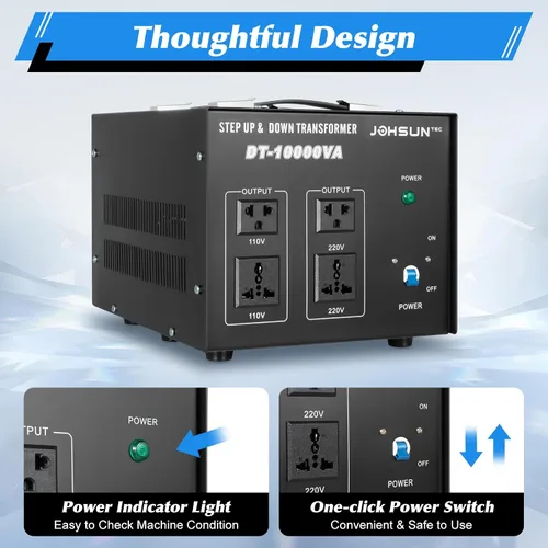Miniatura 3 de Convertidor de voltaje de 8000 W/10000 W, transformador elevador/abajo, 110 V/220 V, convertidor de potencia, regulador de voltaje automático