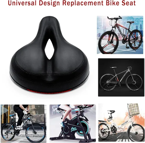 Miniatura 4 de Asiento para bicicleta con bola amortiguadora dual, alivio anatómico profesional, asiento para bicicleta de suspensión, espuma viscoelástica