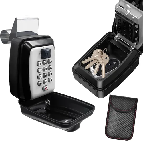 Miniatura 10 de Mejora SL-591 Caja de bloqueo de llave de coche, caja de bloqueo de ventana de automóvil para Turo, caja de bloqueo de botón de perforación