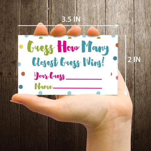 Miniatura 4 de Tarjetas de juego Candy Guessing, paquete de 50, actividades de juegos y decoraciones.