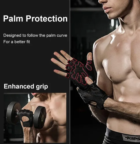 Miniatura 2 de SUJAYU Guantes de entrenamiento para mujeres y hombres, guantes de gimnasio, guantes de levantamiento de pesas para hombres, guantes
