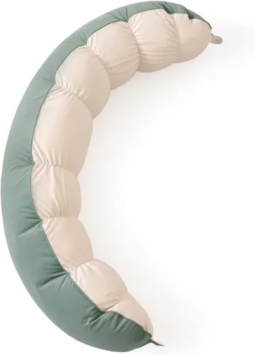 Miniatura 29 de Peallow(Pat. Pend) – Almohada larga redonda para el cuerpo para adultos, almohada de refuerzo para dormir, almohada suave y de apoyo para dormir