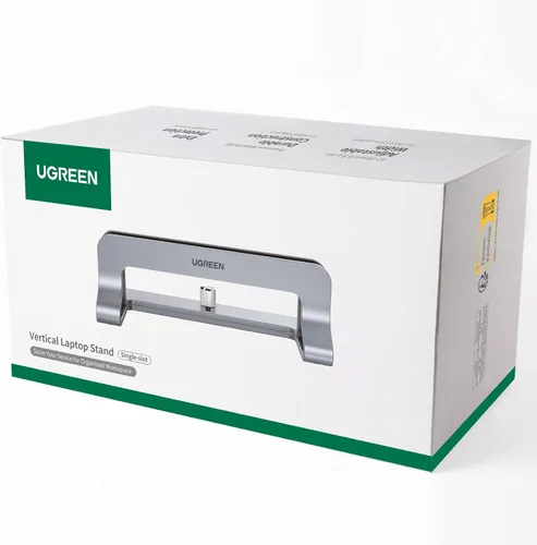 Miniatura 9 de UGREEN Soporte vertical para laptop para escritorio compatible con MacBook Pro, MacBook Air, soporte vertical de aluminio ajustable para portátiles
