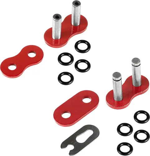 Miniatura 5 de Caltric Cadena de transmisión de junta tórica compatible con Yamaha Raptor 660 Yfm660R Yfm-660R 2001-2005 rojo