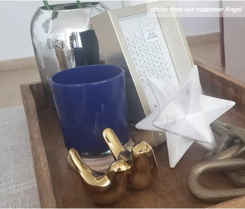 Miniatura 3 de Decoración de cerámica para el hogar, diseño de pájaros dorados, decoración de casa de campo, 2 piezas