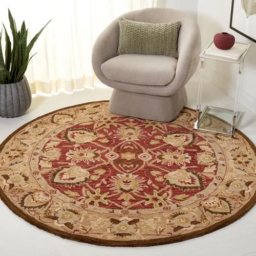 Miniatura 17 de SAFAVIEH Antiquity Collection - Alfombra decorativa de 3 x 5 pies, color marfil y beige, hecha a mano, lana tradicional, ideal para zonas de alto