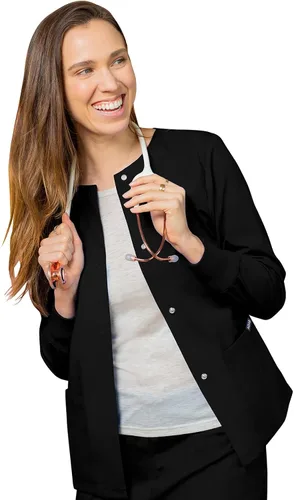Miniatura 5 de Adar Universal Scrubs for Women - Round Neck Warm-Up Scrub Jacket