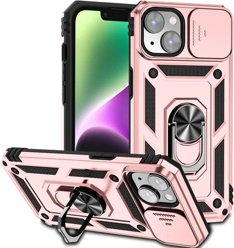 Miniatura 21 de Funda magnética compatible con iPhone 14 Pro de 6.1 pulgadas, funda magnética para iPhone 14 Pro con cubierta de cámara y soporte de grado militar