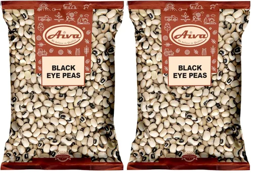 Miniatura 6 de Aiva Black Eye Peas (Lobiya o Choula) Frijoles secos enteros - 4 libras de caupí a granel - Frijoles secos prémium para sopas, ensaladas y curry
