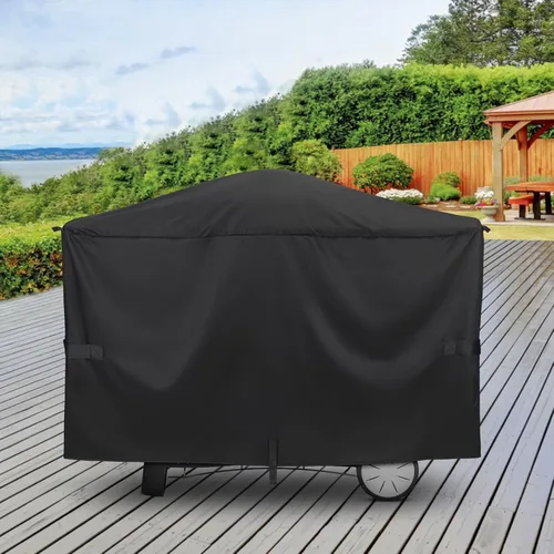 Miniatura 6 de Unicook Funda para parrilla compatible con Weber Q2000 Q300 Q3000 Q3200 Series con carro, en comparación con Weber 7112, resistente al agua