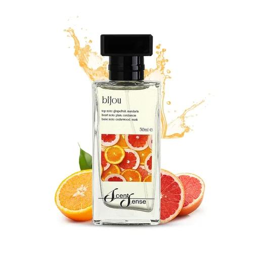 BIJOU Perfume para hombre de 1.7 onzas líquidas I Eau De Parfum con pomelo, ciruela y almizcle | Perfume de larga duración para hombres I Regalo