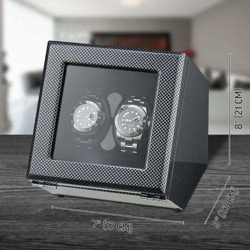 Miniatura 7 de Enrollador de reloj doble con luz LED, 15 modos de bobinado y opción automática de parada de motor