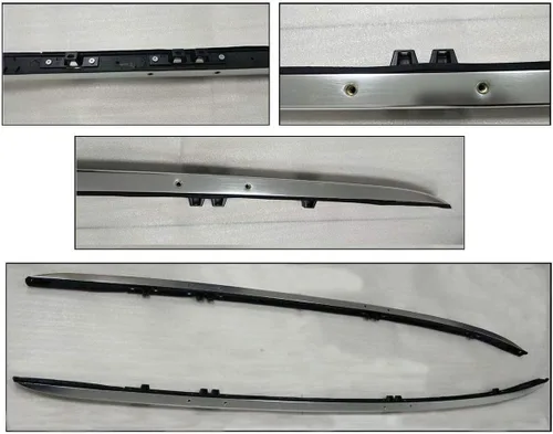 Miniatura 3 de para 2017 2018 2019 2020 2021 2022 Honda CRV CR-V Barras de soporte laterales para equipaje de estilo OE, juego de par plateado Rieles laterales