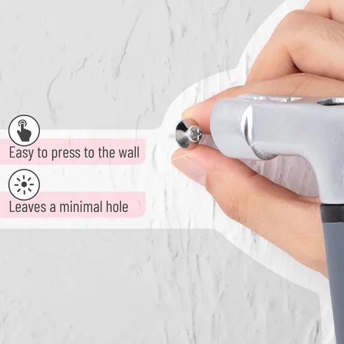 Miniatura 4 de Mr. Pen Clavos de doble cabeza para cuadros - Paquete de 50, plateados, Tachuelas para colgar en la pared