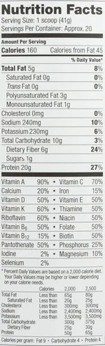 Miniatura 3 de Vega - Proteína vegetal en polvo de reemplazo alimenticio, orgánica, VEG00524, Original, Original, 1