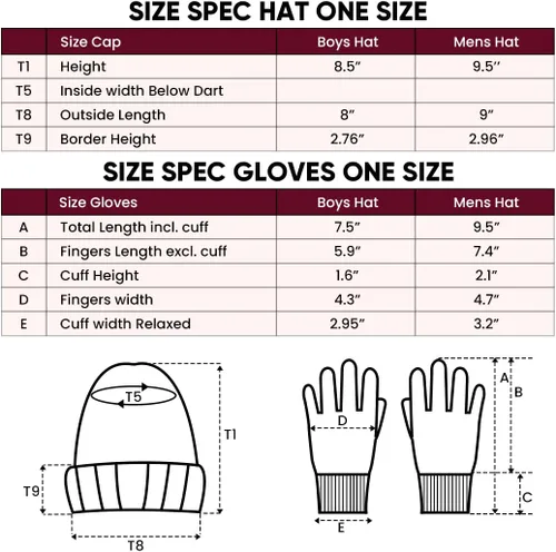 Miniatura 7 de Ultra Game Adults NFL Official Super Soft Winter Beanie Knit Hat With Warm Touch Screen Gloves Color del equipo 2