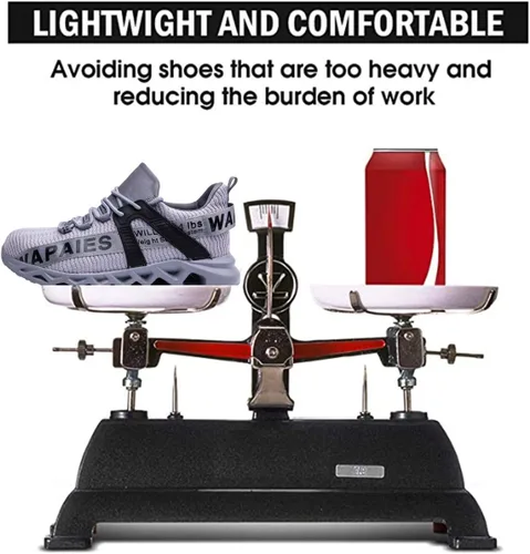 Miniatura 5 de Best Womens Steel Toe Shoes Women's Lightweight Composition Toe Work Shoes Fashion Steel Toe Shoes for Men Safety Shoes Proof Resistant for