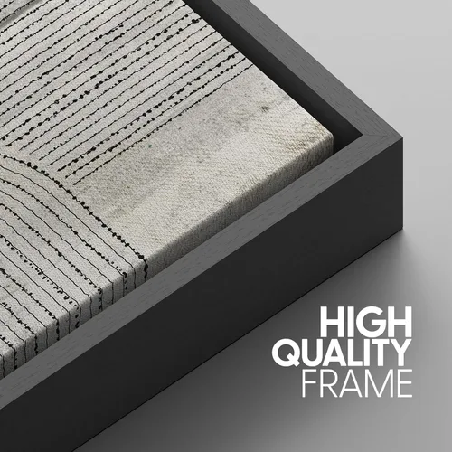 Miniatura 147 de SIGNWIN Lienzo enmarcado para pared, arte con pinceladas de flujo neutro en tonos beige abstractos, ilustraciones, arte moderno, decorativo