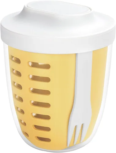 Miniatura 7 de Taza portátil de almacenamiento de ensalada de frutas para picnic y fiesta con tapas y tenedor, contenedores de almacenamiento de frutas de 20 oz