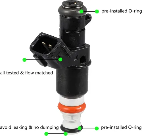 Miniatura 2 de TA-VIGOR Inyector de combustible compatible con Honda CR-V Element Accord Civic Acura TSX RSX CSX con motor K20Z3 K24A2 K24A3 2.0L 2.4L 2003 2004