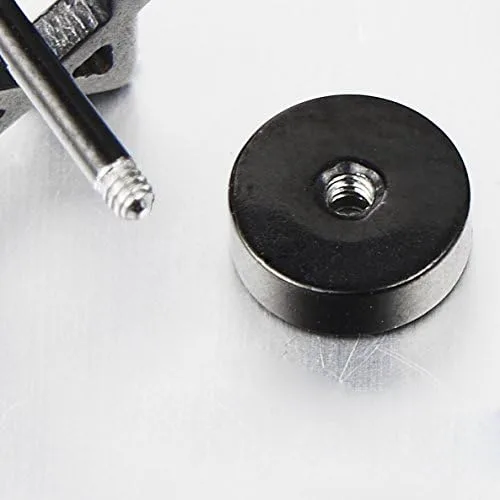 Miniatura 3 de 2 aretes de acero para hombre y mujer, diseño de remolino negro con esmalte blanco, tapones falsos para los oídos, Metal Acero aleado, no aplica