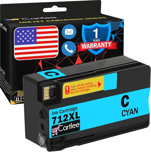 Cartlee Cartuchos de tinta compatibles de repuesto para HP 712 712XL cartuchos de tinta para HP para impresoras de trazador DesignJet T230 T250 T630