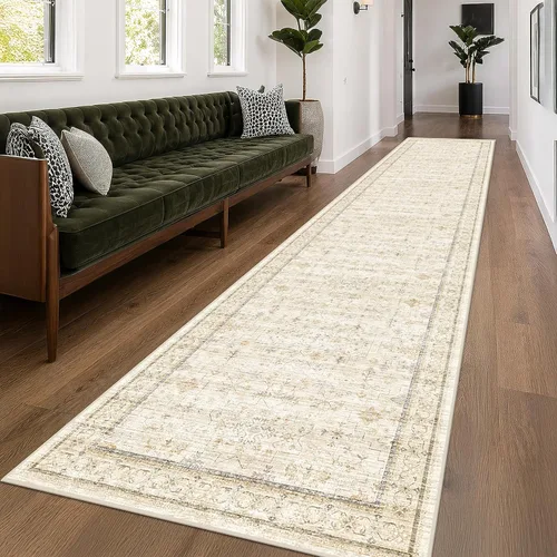 Miniatura 91 de Alfombra Boho Negra para Sala de Estar - Alfombra de Área Lavable de 10x14 Pies, Alfombras de Comedor para Debajo de la Mesa, Alfombra Suave de Pelo