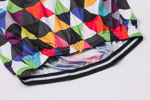 Miniatura 5 de Weimostar Hombre Ciclismo Jersey Manga Corta Bicicleta Ropa Multicolor Diamante