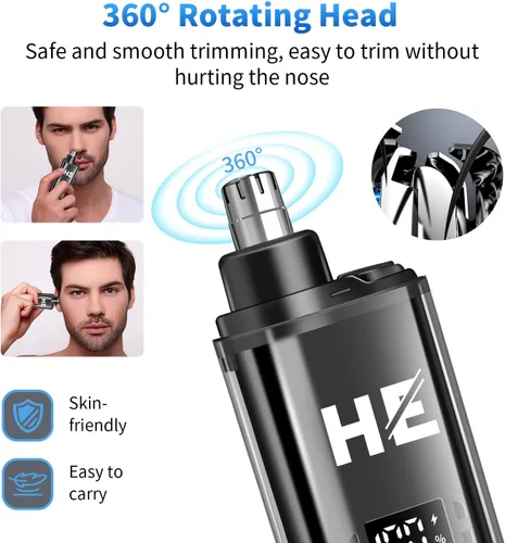Miniatura 4 de HIENA PRO Cortadora de pelo para hombres profesionales, juego de cortadora de pelo inalámbrica y cuchilla en T, afeitadora eléctrica, afeitadora