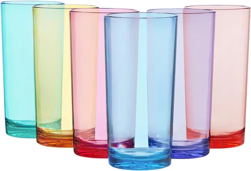 Miniatura 11 de Vasos US Acrylic Clásicos de Plástico Transparente Reutilizables (Juego de 6) 12 onzas Tazas Rocks Vasos sin BPA, Fabricados en EE. UU. Aptos