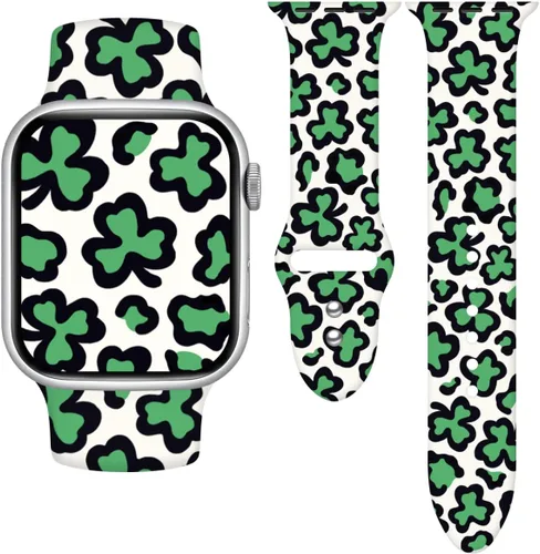 Miniatura 7 de Correa de reloj Holidays compatible con Apple Watch Series 11 10 9 8 7 6 5 4 3 Ultra SE para mujeres y hombres, correa de calabaza de silicona suave