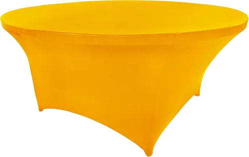 Miniatura 97 de Mantel de cóctel de elastano redondo de 24 pulgadas x 30 pulgadas de alto, color negro