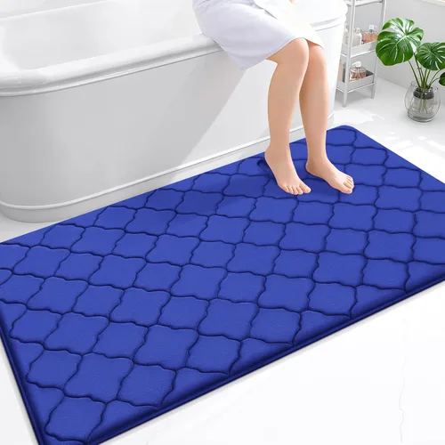 Miniatura 52 de OLANLY Alfombra de Baño de Espuma Viscoelástica de 24 x 16 pulgadas, Ultra Suave y Absorbente, Alfombras de Baño Antideslizantes, Cómodas, Lavables