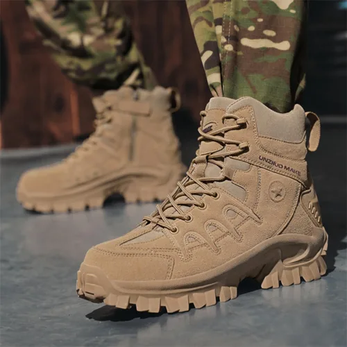 Miniatura 2 de Men's Military Tactical Boot Lightweight Comfortable Boots Motorcycle Combat Hiking Boots Hiking Boots Hiking Shoes