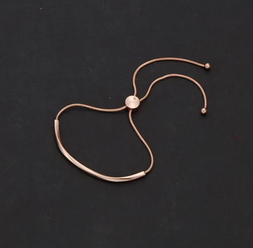 Miniatura 4 de WOWORAMA Pulseras deslizantes ajustables para mujer, pulsera de amistad para mujer, pulsera bolo de oro, oro blanco, oro rosa