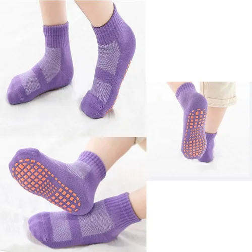 Miniatura 2 de Calcetines antideslizantes para trampolín, calcetines antideslizantes para el suelo para ejercicios, gimnasio, yoga