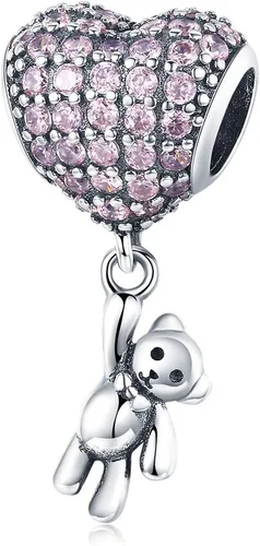 Miniatura 70 de Abalorios de plata de ley para pulseras, collares, familia para siempre, circonita cúbica, regalo de joyería para mujeres