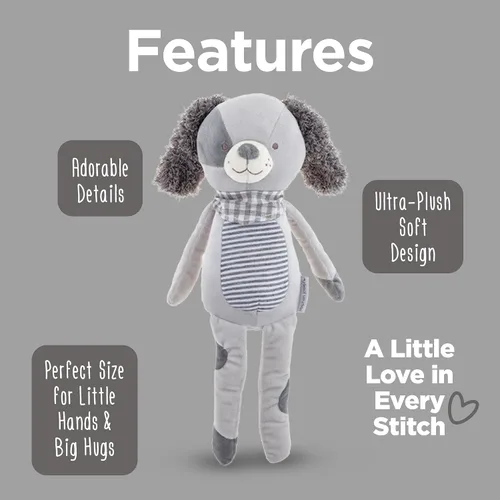 Miniatura 3 de Stephen Joseph, juguete de animal de peluche de 16 pulgadas, muñeca de peluche súper suave grande, juguetes para bebé, niño pequeño, niños, cachorro