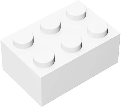 Bloque de ladrillos clásico a granel de 2 x 3, 100 piezas de ladrillo amarillo albaricoque de 2 x 3, compatible con piezas y piezas Lego 3002, juego