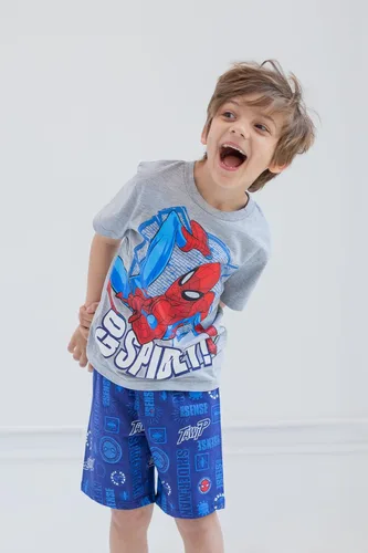 Miniatura 6 de Marvel Conjunto de camiseta de Spiderman y pantalones cortos de rizo francés de los Vengadores
