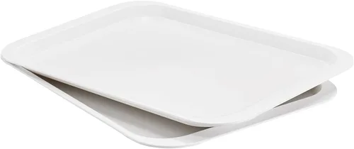 Miniatura 8 de PFW-15106-02 - Bandejas rectangulares de melamina para servir de 15 x 10.6 pulgadas, bandejas de comida rápida para desayuno, almuerzo y cena