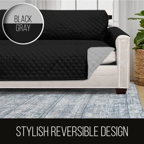 Miniatura 5 de Sofa Shield - Funda para sillón reclinable con correa patentada, protector de cojín, funda reversible diseñada en EE. UU. resistente a manchas