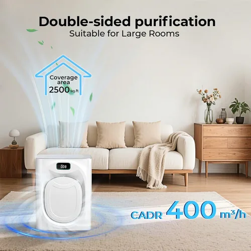 Miniatura 2 de VENTISOL Purificadores de aire para mascotas para el hogar, habitación grande de hasta 2500 pies cuadrados, purificador de aire para dormitorio