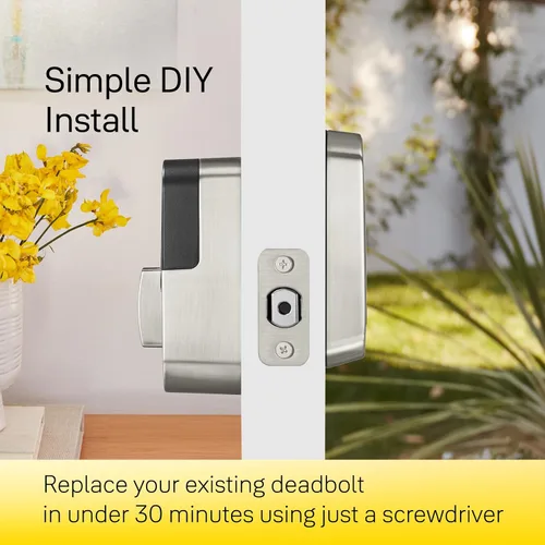 Miniatura 7 de Yale Assure Lock 2 Touch Deadbolt, cerradura inteligente de huellas dactilares con llave en bronce cepillado al óleo y teclado táctil con conexión