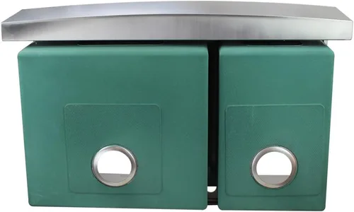 Miniatura 3 de Transolid DTDOF362510 Diamond - Fregadero de cocina de acero inoxidable calibre 16 con doble orificio de montaje doble 60/40, 36 x 25 x 10 pulgadas